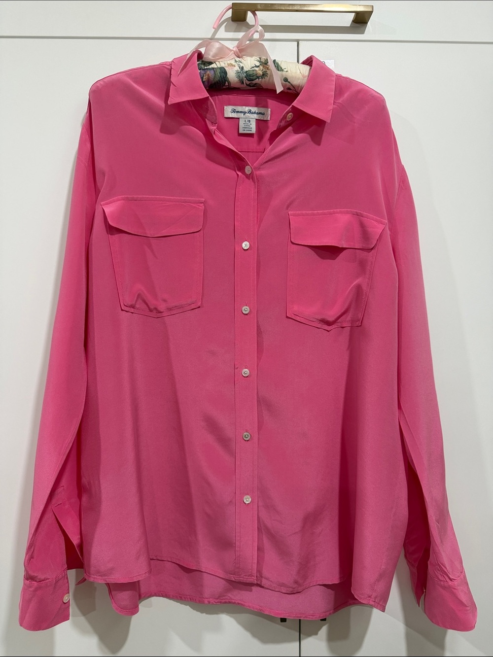Tommy Bahama Bright Pink Button-Down Shirt